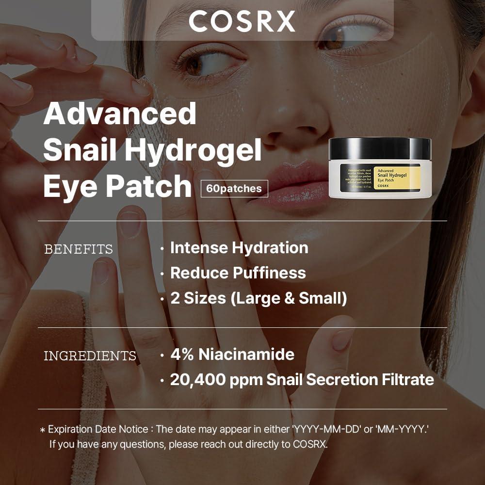 COSRX Advanced Snail Hydrogel Eye Patch 60pcs