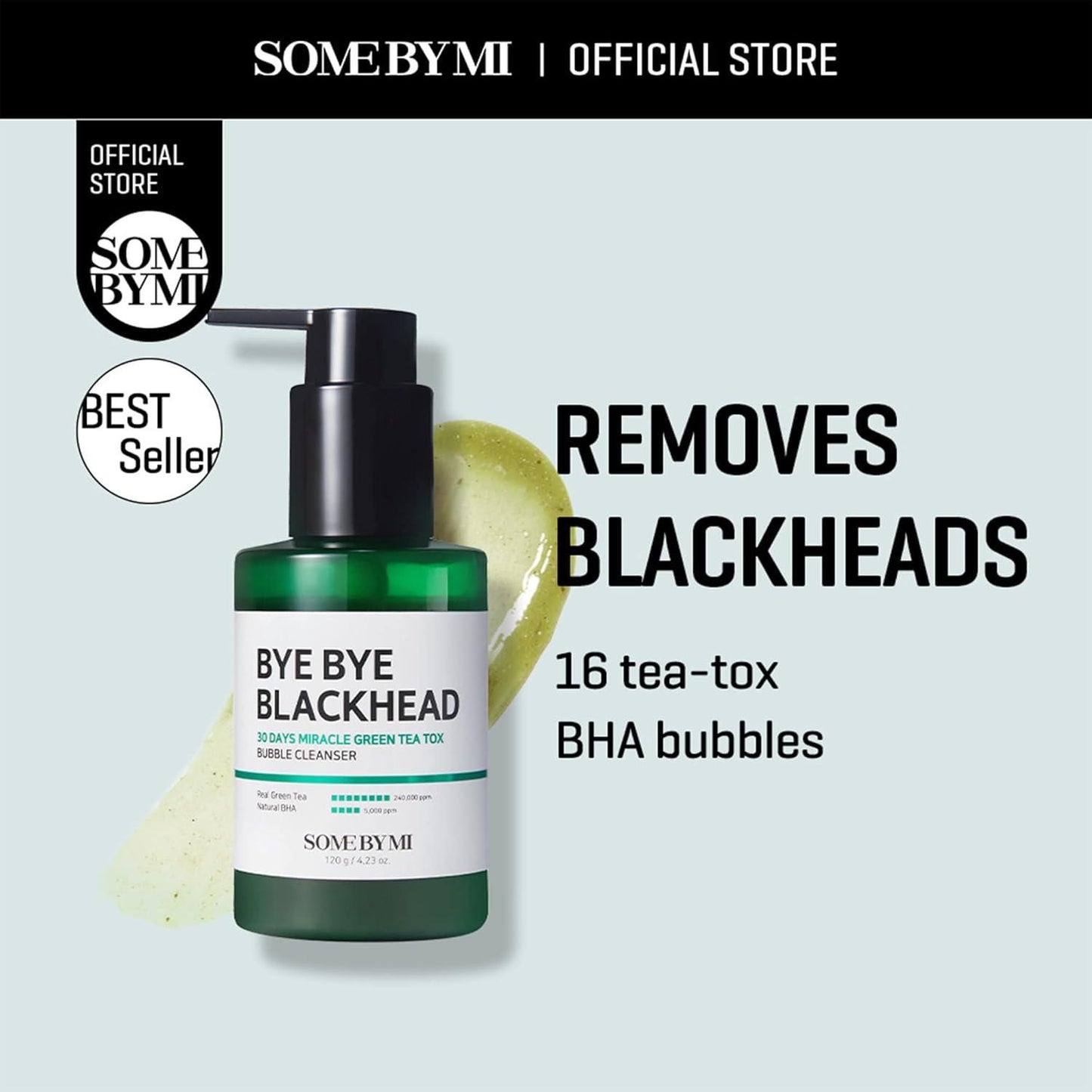 Some By Mi BYE BYE BLACKHEAD 30 DAYS MIRACLE Bubble Cleanser 120g