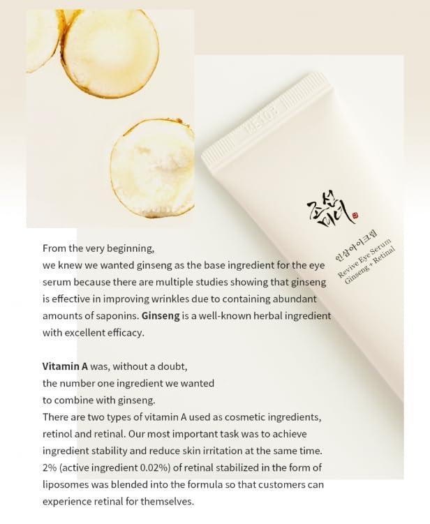 Beauty Of Joseon Revive Eye Serum Ginseng Retinol 30ml
